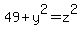 49%2By%5E2=z%5E2
