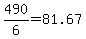 490%2F6+=+81.67