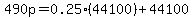 490p=0.25%2844100%29%2B44100