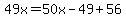 49x=50x-49%2B56