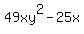 49xy%5E2-25x
