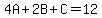 4A%2B2B%2BC=12