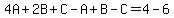 4A%2B2B%2BC-A%2BB-C=4-6