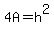 4A=h%5E2