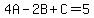 4A-2B%2BC=5%29