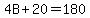 4B%2B20=180