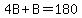 4B%2BB=180