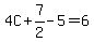 4C%2B7%2F2-5=6