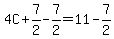4C%2B7%2F2-7%2F2=11-7%2F2