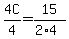 4C%2F4=15%2F%282%2A4%29