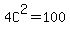4C%5E2+=+100