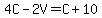 4C-2V=C%2B10