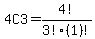 4C3+=+4%21%2F3%21%281%29%21