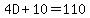 4D%2B10=110