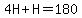 4H%2BH=180