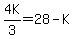 4K%2F3=28-K