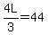 4L%2F3=44
