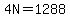 4N=1288