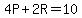 4P%2B2R=10