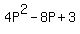 4P%5E2-8P%2B3