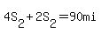 4S%5B2%5D%2B2S%5B2%5D=90mi