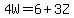 4W=6%2B3Z
