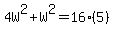 4W%5E2%2BW%5E2=16%285%29