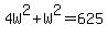 4W%5E2%2BW%5E2=625
