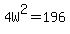 4W%5E2+=+196