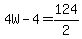 4W-4=124%2F2