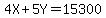 4X%2B5Y=15300