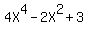 4X%5E4-2X%5E2%2B3