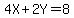 4X+%2B+2Y+=+8