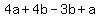 4a%2B4b-3b%2Ba