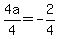 4a%2F4=-2%2F4