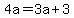 4a=3a%2B3