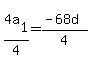 4a%5B1%5D%2F4+=+%28-+68d%29%2F4