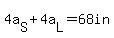 4a%5BS%5D%2B4a%5BL%5D=68in