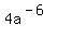 4a%5E%28-6%29