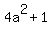 4a%5E2%2B1