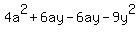 4a%5E2%2B6ay-6ay-9y%5E2
