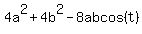 4a%5E2+%2B+4b%5E2+-+8abcos%28t%29