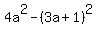 4a%5E2-%283a%2B1%29%5E2