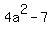 4a%5E2-7