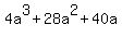4a%5E3%2B28a%5E2%2B40a