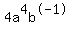 4a%5E4b%5E-1