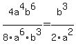4a%5E4b%5E6%2F8a%5E6b%5E3=b%5E3%2F2a%5E2