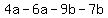 4a-6a-9b-7b