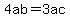 4ab=3ac