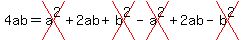 4ab=cross%28a%5E2%29%2B2ab%2Bcross%28b%5E2%29-cross%28a%5E2%29%2B2ab-cross%28b%5E2%29